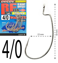 Крючки Decoy оффсетные Worm 13S Rock Fish Limited size 4/0
